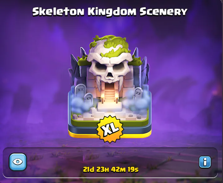 Skeleton Kingdom Scenery May 2026 - Clash of Clans