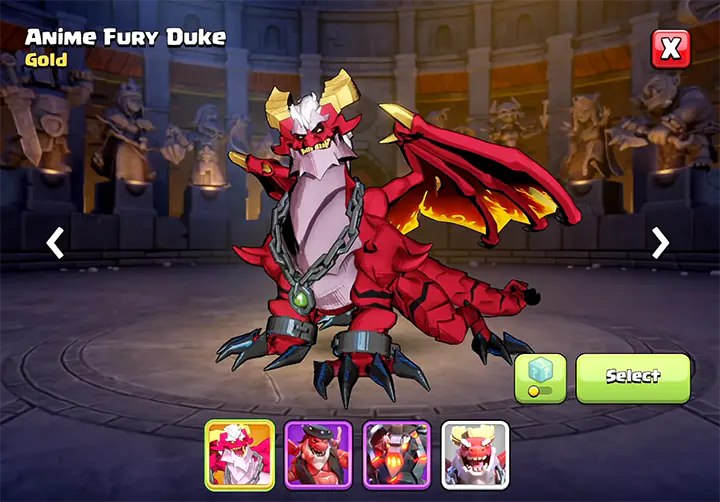 Anime Fury Duke - New Skin for Dragon Duke in Anime Fury Season June 2026 Clash of Clans