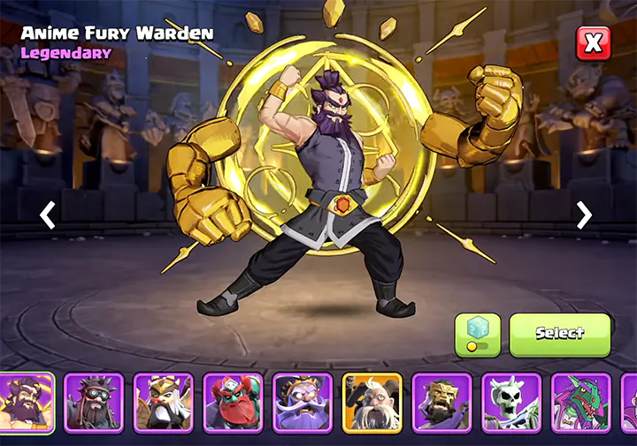 Anime Fury Warden - New Skin for Grand Warden in Anime Fury Season June 2026 Clash of Clans