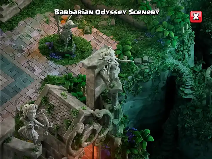 Barbarian Odyssey Scenery 04 - Season July 2026 - Clash of Clans