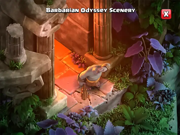 Barbarian Odyssey Scenery 05 - Season July 2026 - Clash of Clans