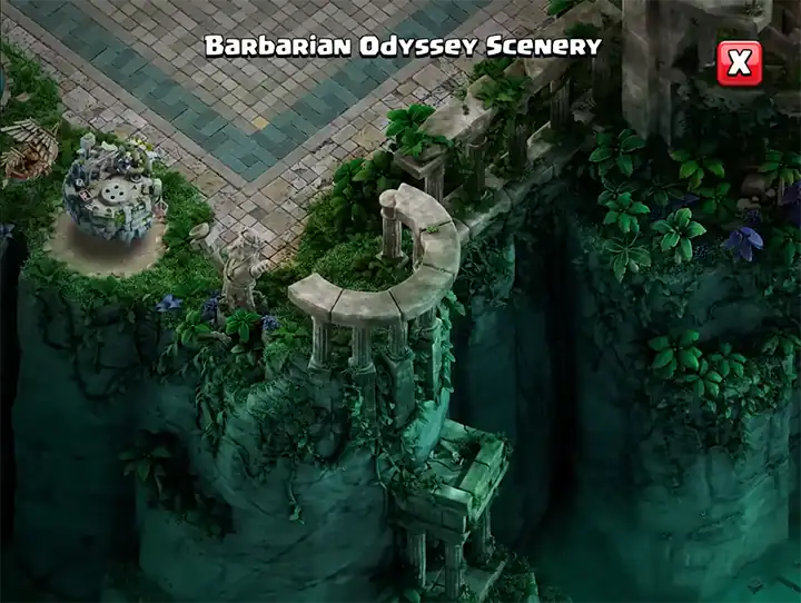 Barbarian Odyssey Scenery 07 - Season July 2026 - Clash of Clans