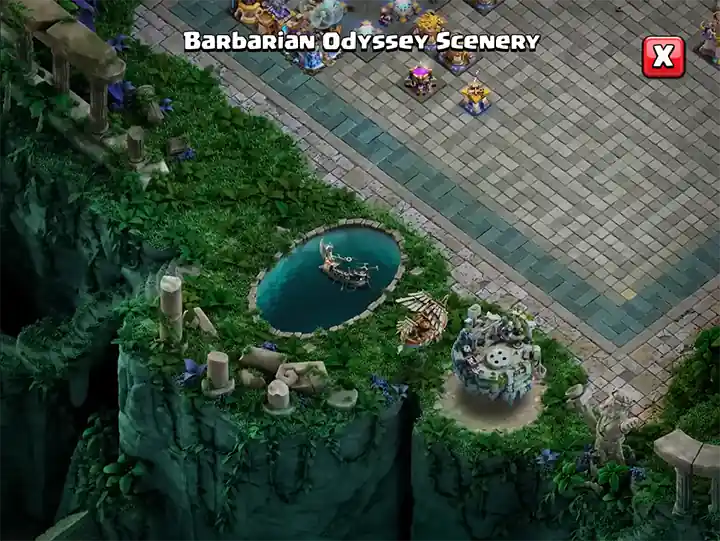 Barbarian Odyssey Scenery 08 - Season July 2026 - Clash of Clans