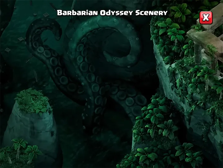 Barbarian Odyssey Scenery 09 - Season July 2026 - Clash of Clans