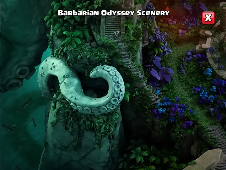 Barbarian Odyssey Scenery 10 - Season July 2026 - Clash of Clans