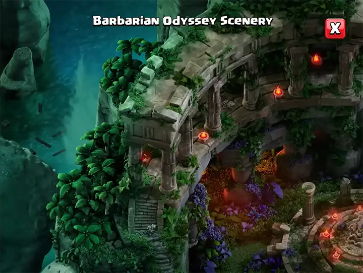 Barbarian Odyssey Scenery 12 - Season July 2026 - Clash of Clans