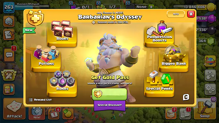 Barbarian Odyssey Season July 2026 Starts - Clash of Clans