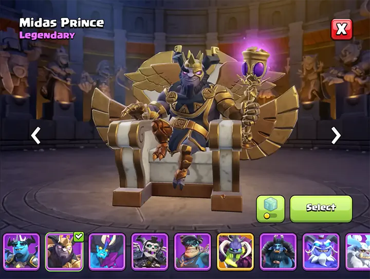 Midas Prince - New Skin for Minion Prince in Barbarian Oydssey Season July 2026 Clash of Clans