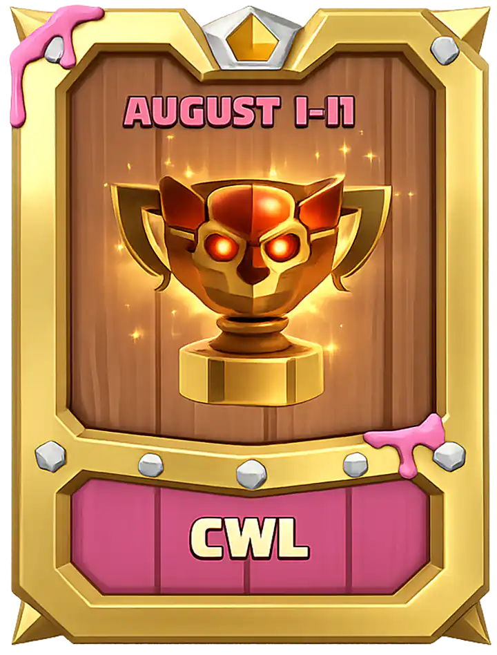 Clan War League August 2026 - Clash of Clans