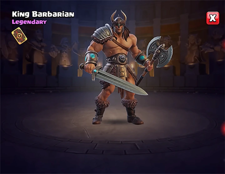 King Barbarian Skin for Barbarian King in The Awesome Quset Season August 2026 Clash of Clans