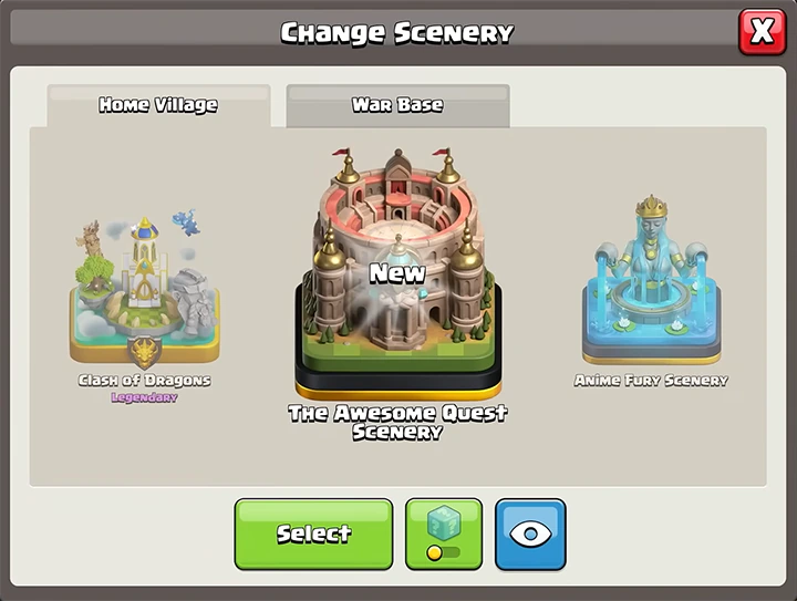 The Awesome Quest Scenery 01 - August 2026 - Clash of Clans